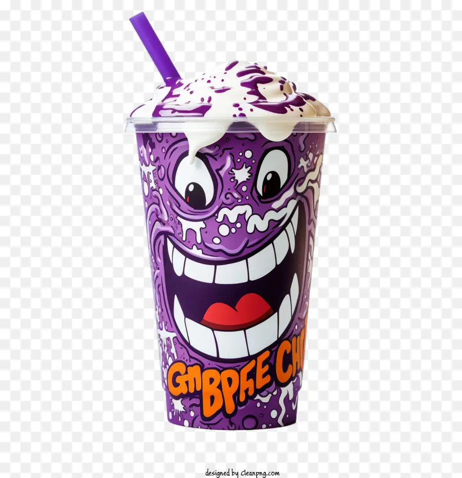 Grimace Shake，เครื่องดื่มสีม่วง PNG