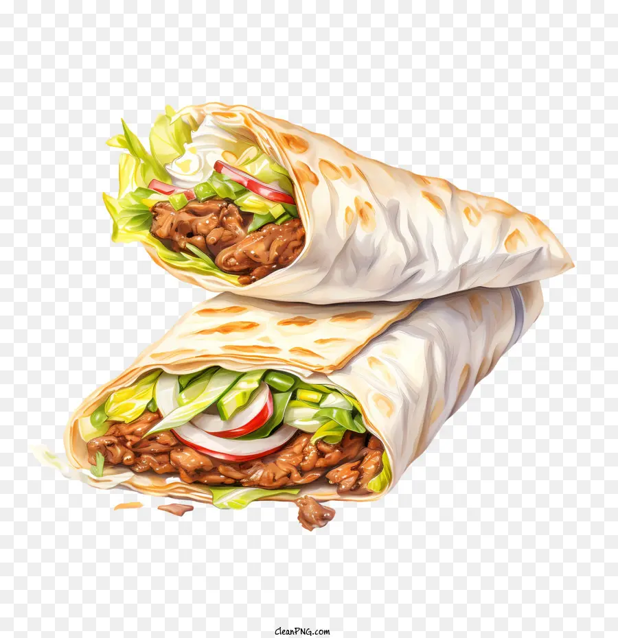 วัน Shawarma แห่งชาติ，Shawarma Wraps PNG