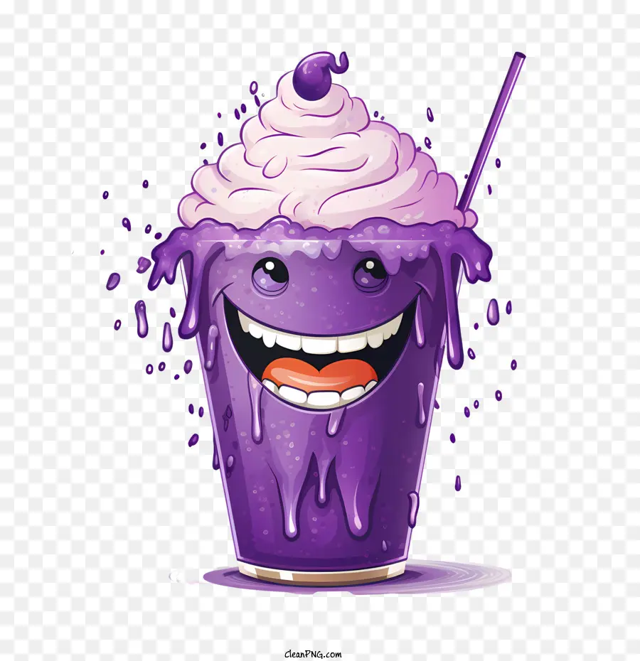 Grimace Shake，ถ้วยสีม่วง PNG