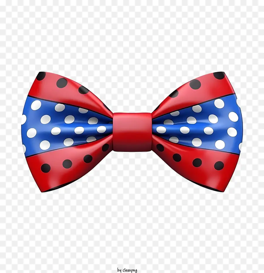 ผูกโบว์，Polka Dot Bow Tie PNG