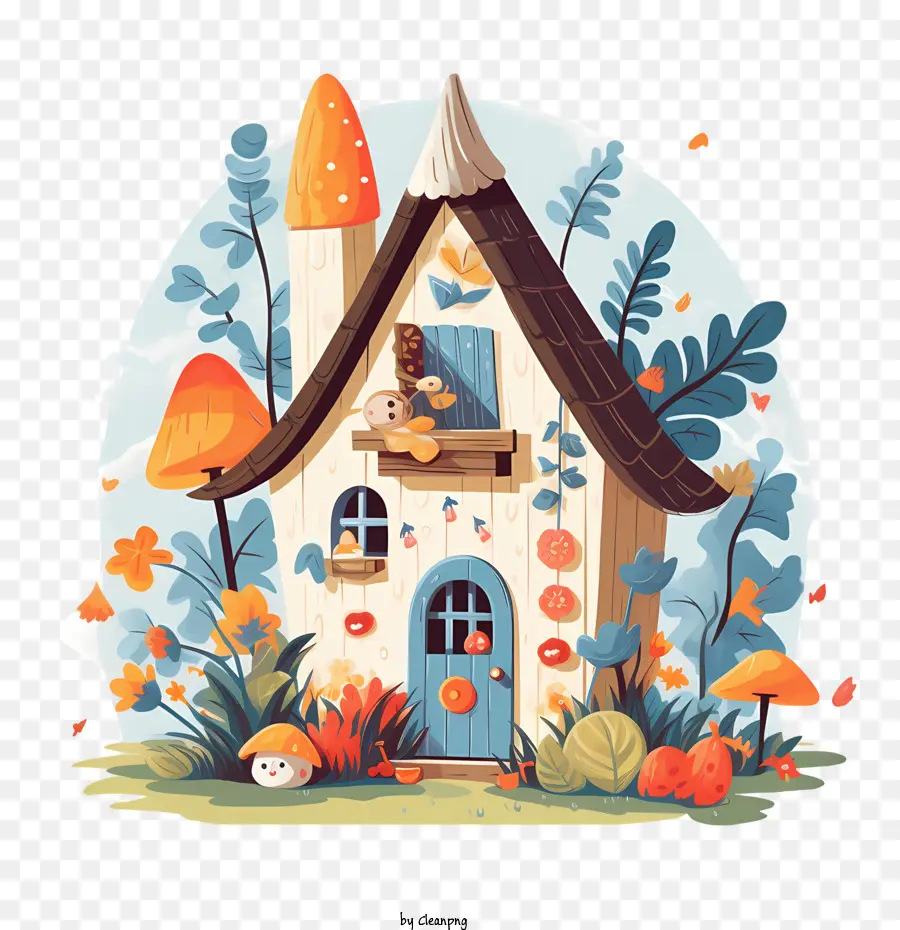 บ้านคำพังเพย，Doodle House PNG