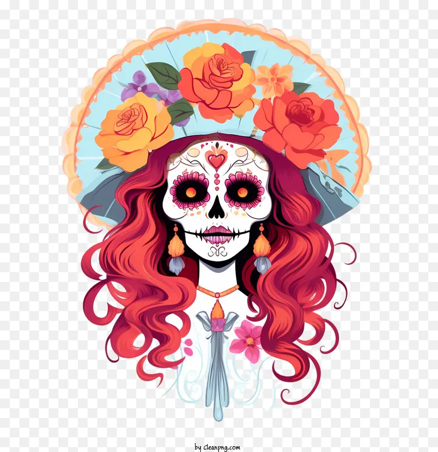 La Catrina，Dia De Muertos PNG