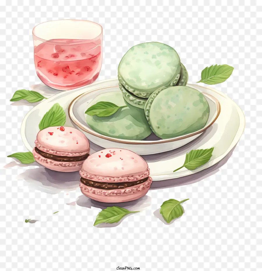 วันคารูน，Macarons และชา PNG