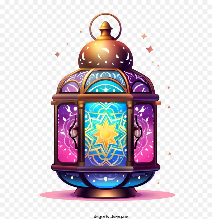 Ramadan Kareem Lantern，โคมไฟสีสันสดใส PNG