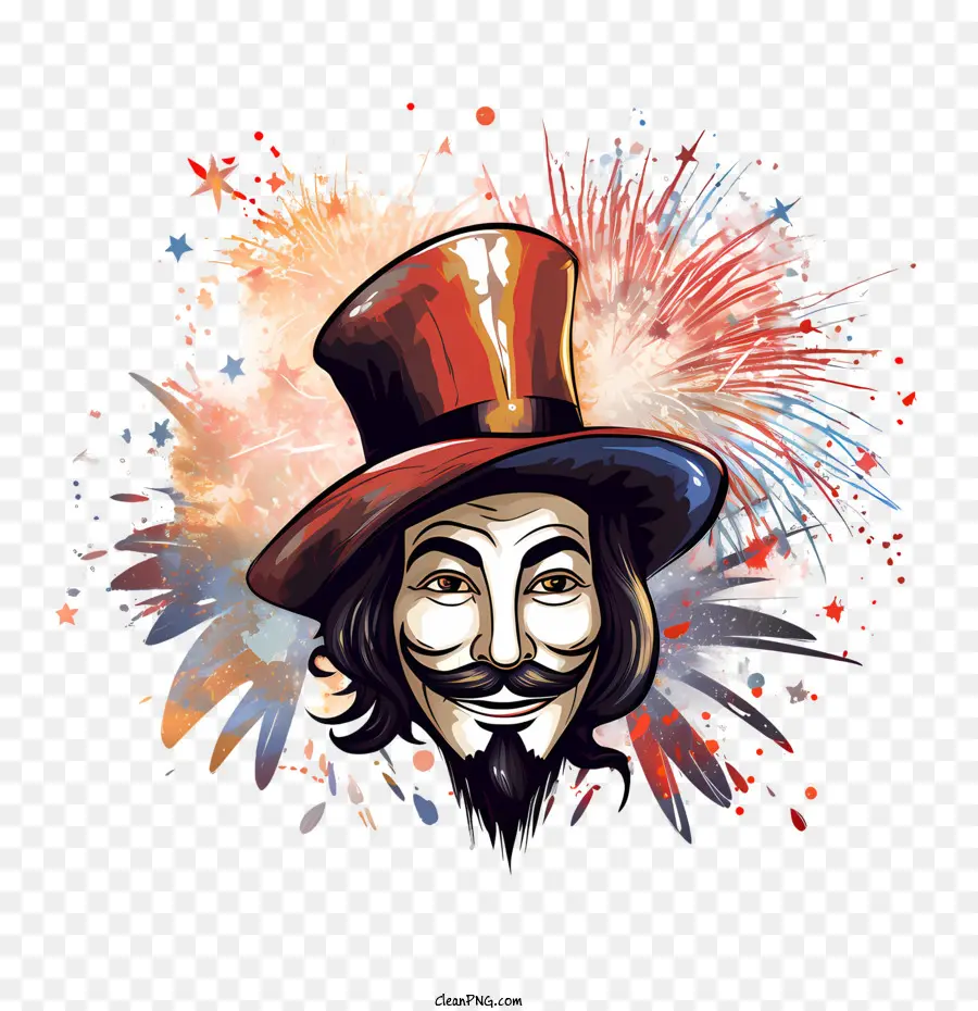 Guy Fawkes Day，ชายสวมหน้ากาก PNG