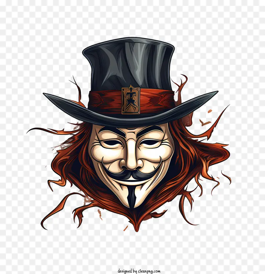 Guy Fawkes Day，รูปสวมหน้ากาก PNG