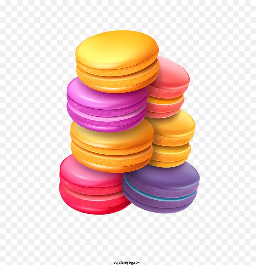 วันคารูน，Macarons สีสันสดใส PNG