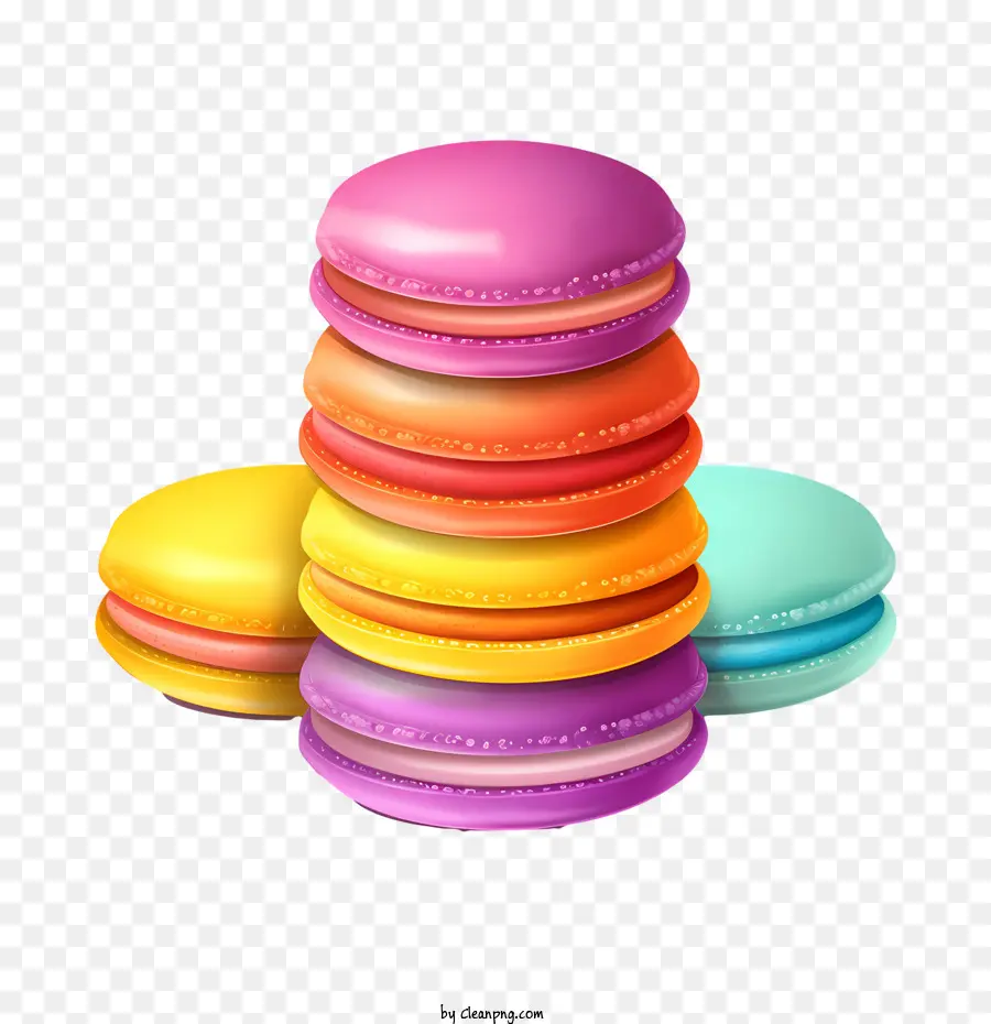 วันคารูน，Macarons สีสันสดใส PNG