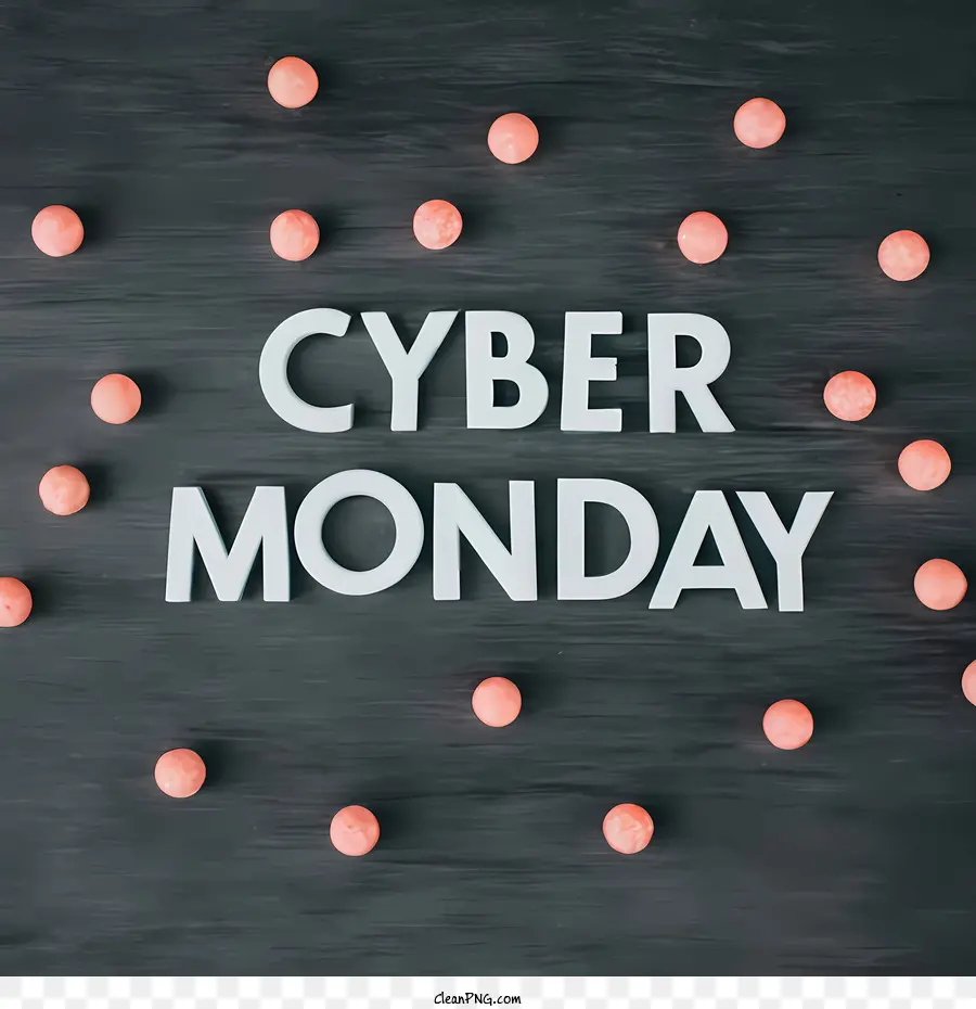 ไซเบอร์วันจันทร์，Cyber ​​monday Text PNG