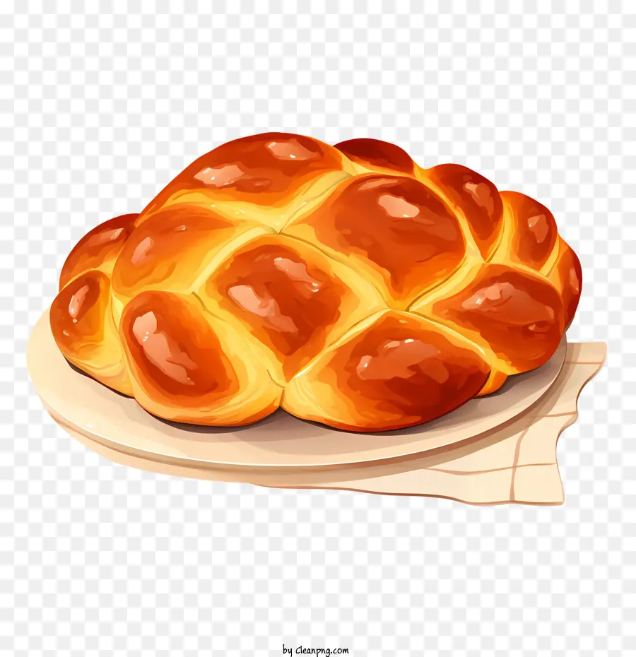 ขนมปัง Challah，ขนมปังถัก PNG