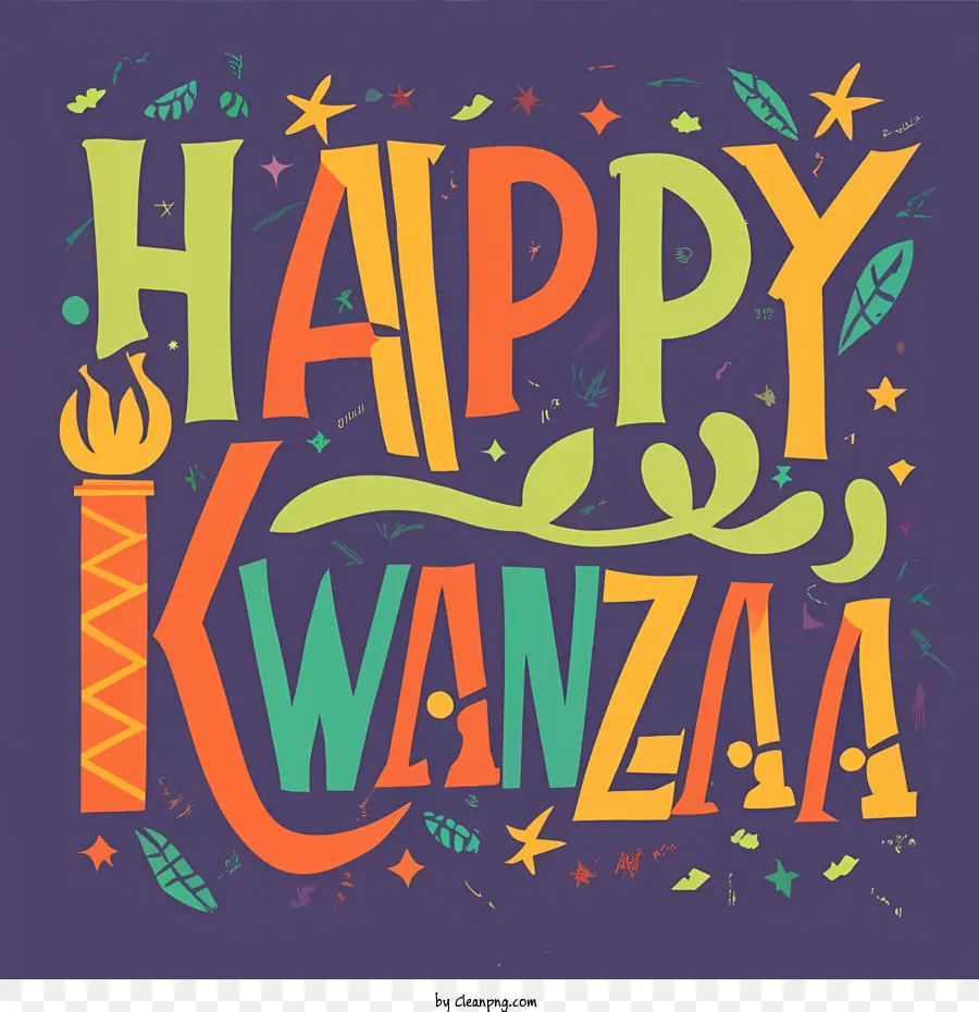 Happy Kwanzaa，ข้อความ Kwanzaa PNG