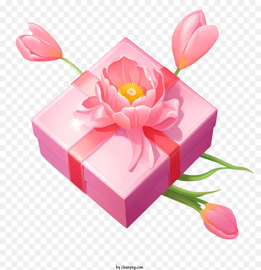 สีชมพูของขวัญกล่อง，กล่องของขวัญ PNG
