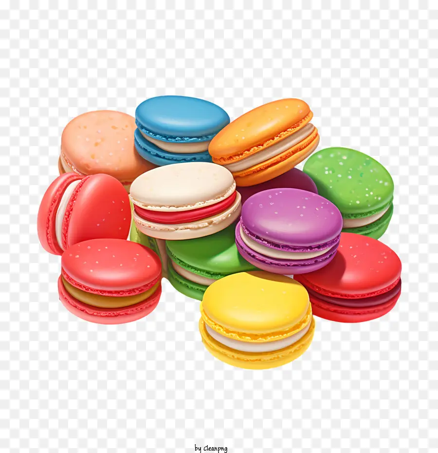 วันคารูน，Macarons สีสันสดใส PNG