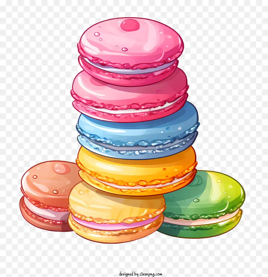 วันคารูน，Macarons สีสันสดใส PNG