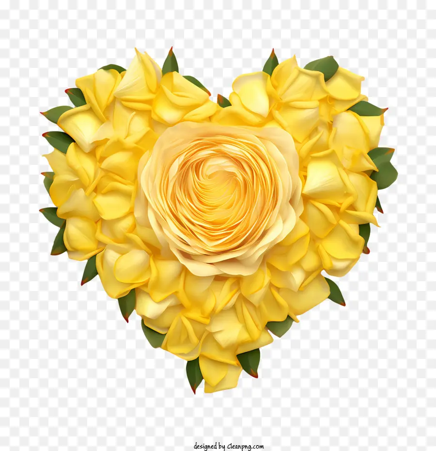กลีบดอกกุหลาบสีเหลือง，สีเหลือง PNG