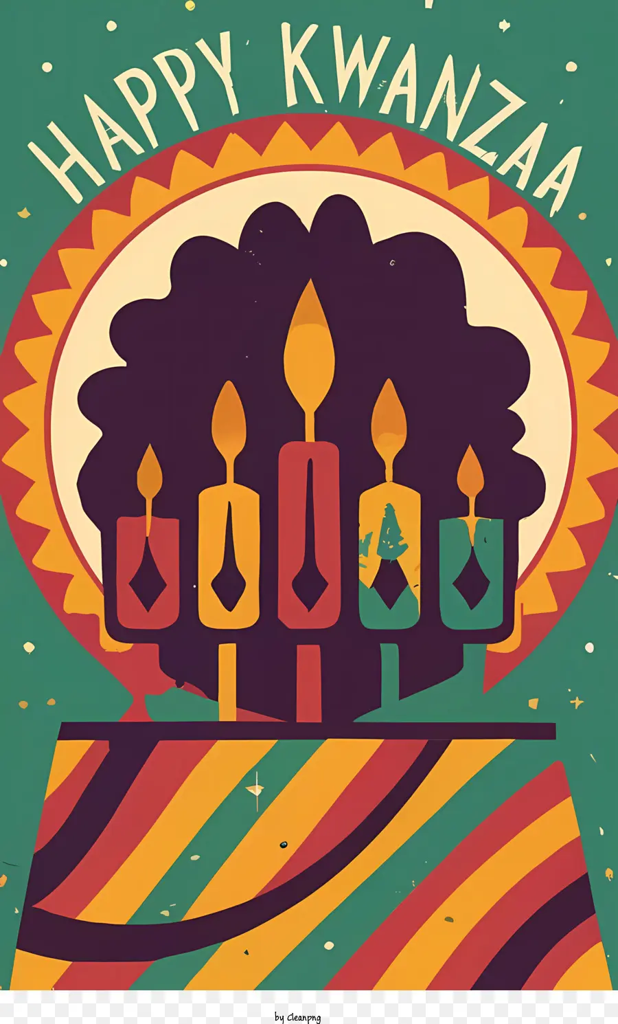 Happy Kwanzaa，เทียน PNG