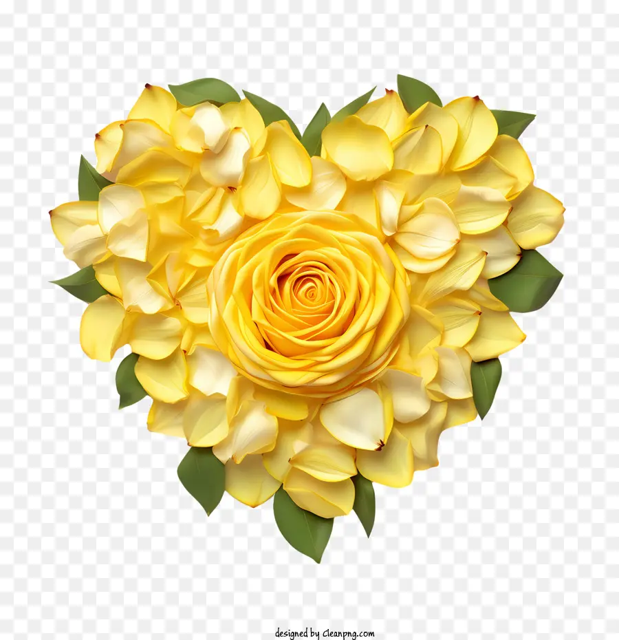 กลีบดอกกุหลาบสีเหลือง，สีเหลืองดอกไม้ PNG