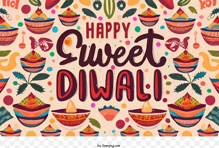 Diwali，Happy Sweet Diwali PNG