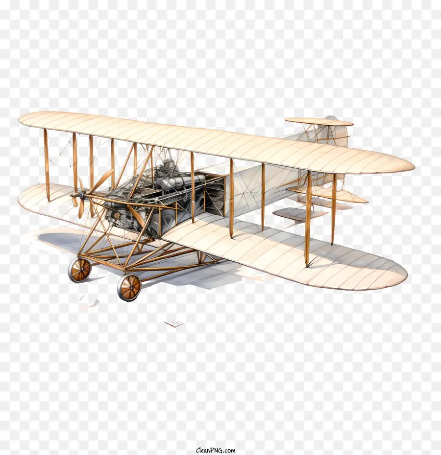 วันพี่น้องไรท์，Biplane วินเทจ PNG