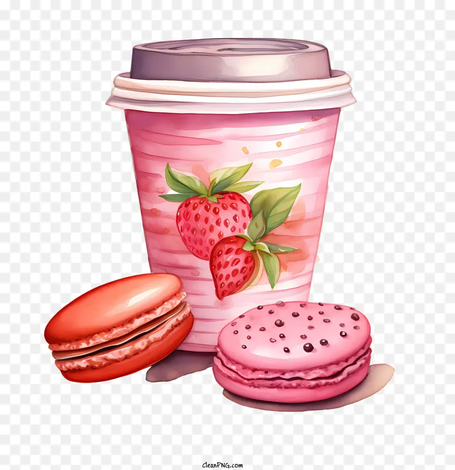 วันคารูน，กาแฟและ Macarons PNG