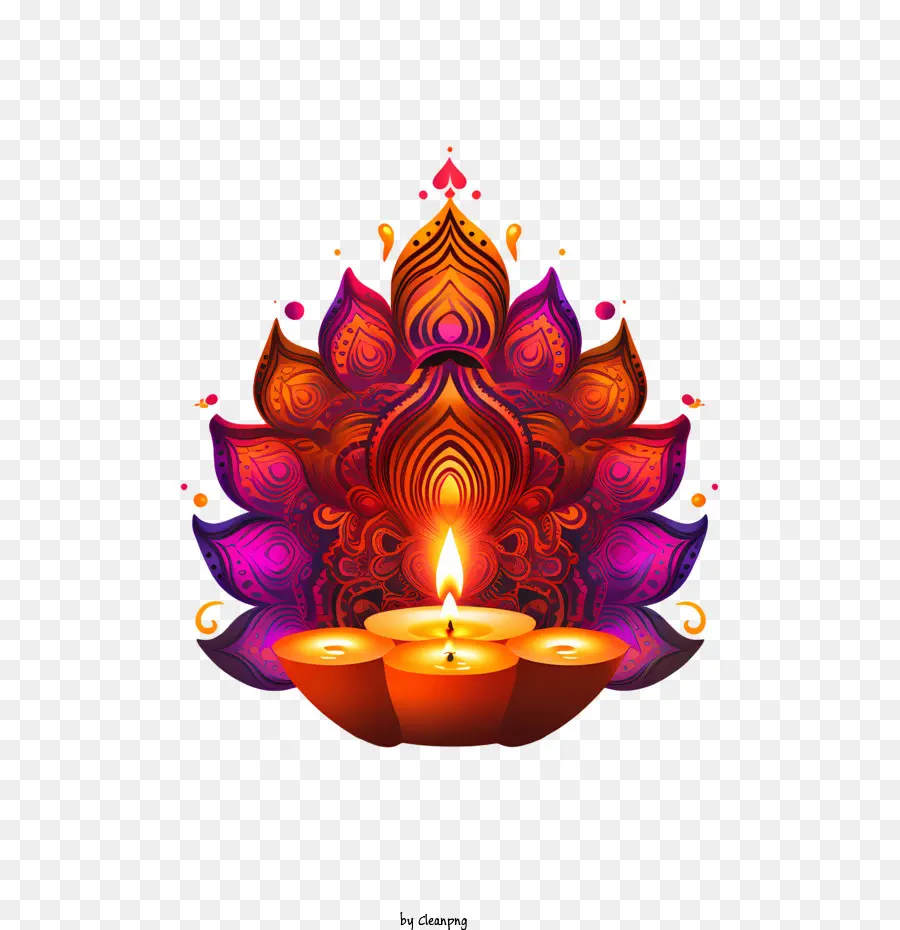 โคมไฟ Diwali，Diya PNG