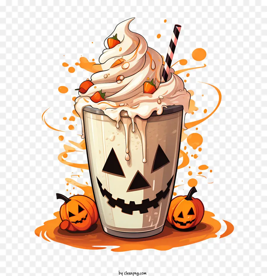 Halloween Milkshake，ขนม PNG