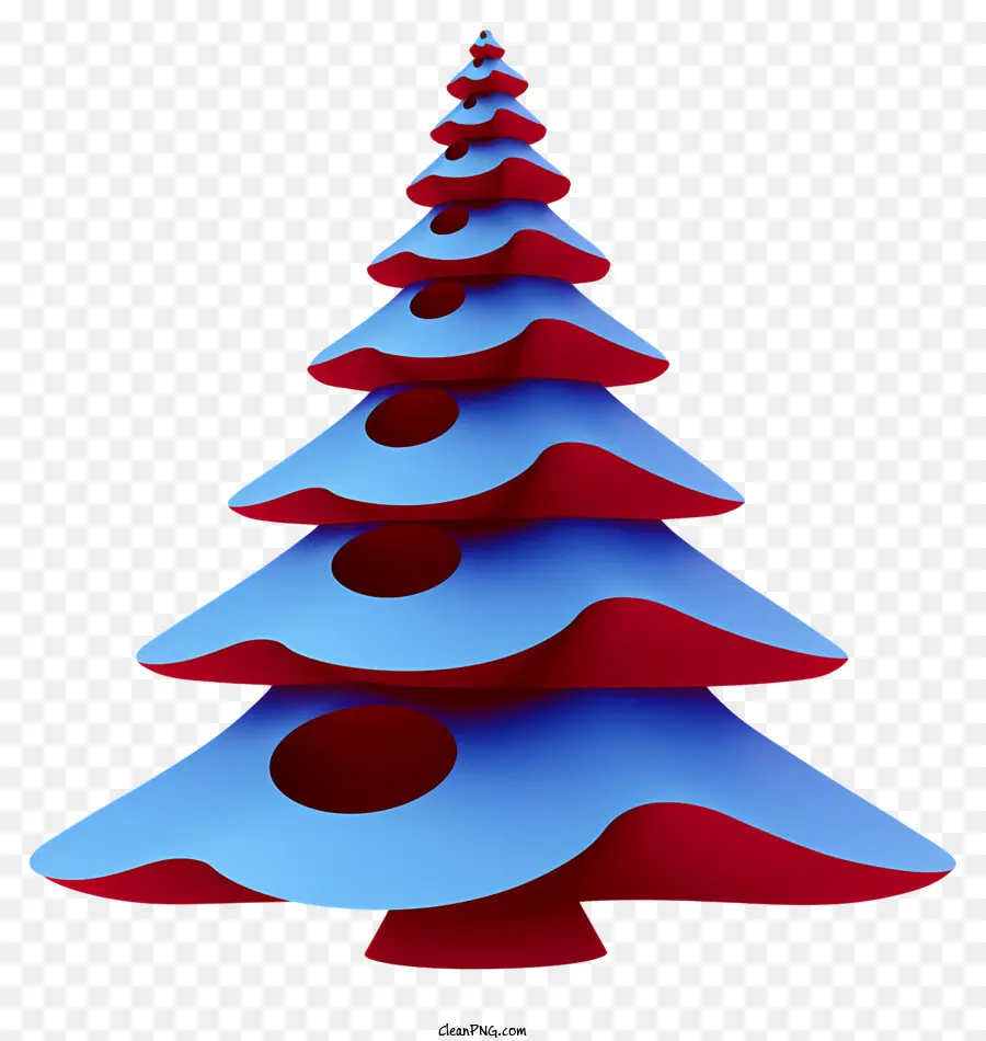 คว่ำต้นคริสต์มาส，ต้นคริสต์มาสสีน้ำเงินและสีแดง PNG