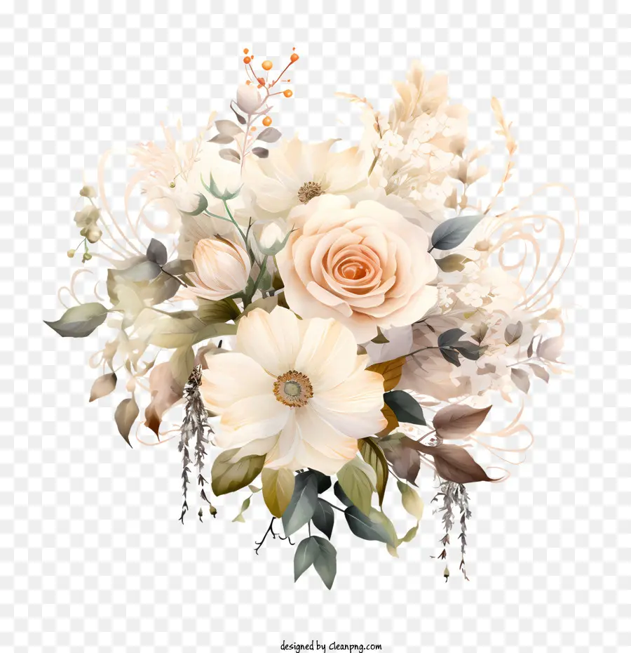 งานแต่งงานดอกไม้，ช่อดอกไม้ PNG