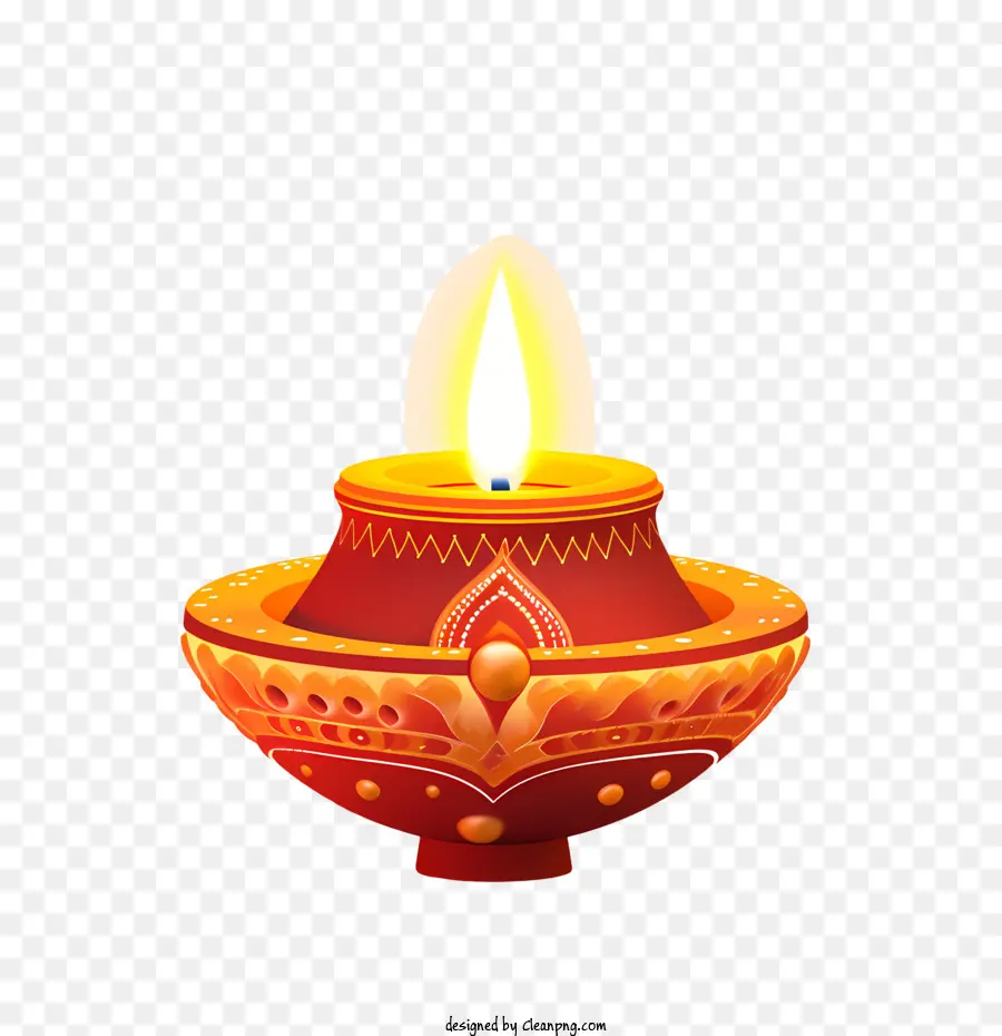 โคมไฟ Diwali，Diya ตกแต่ง PNG