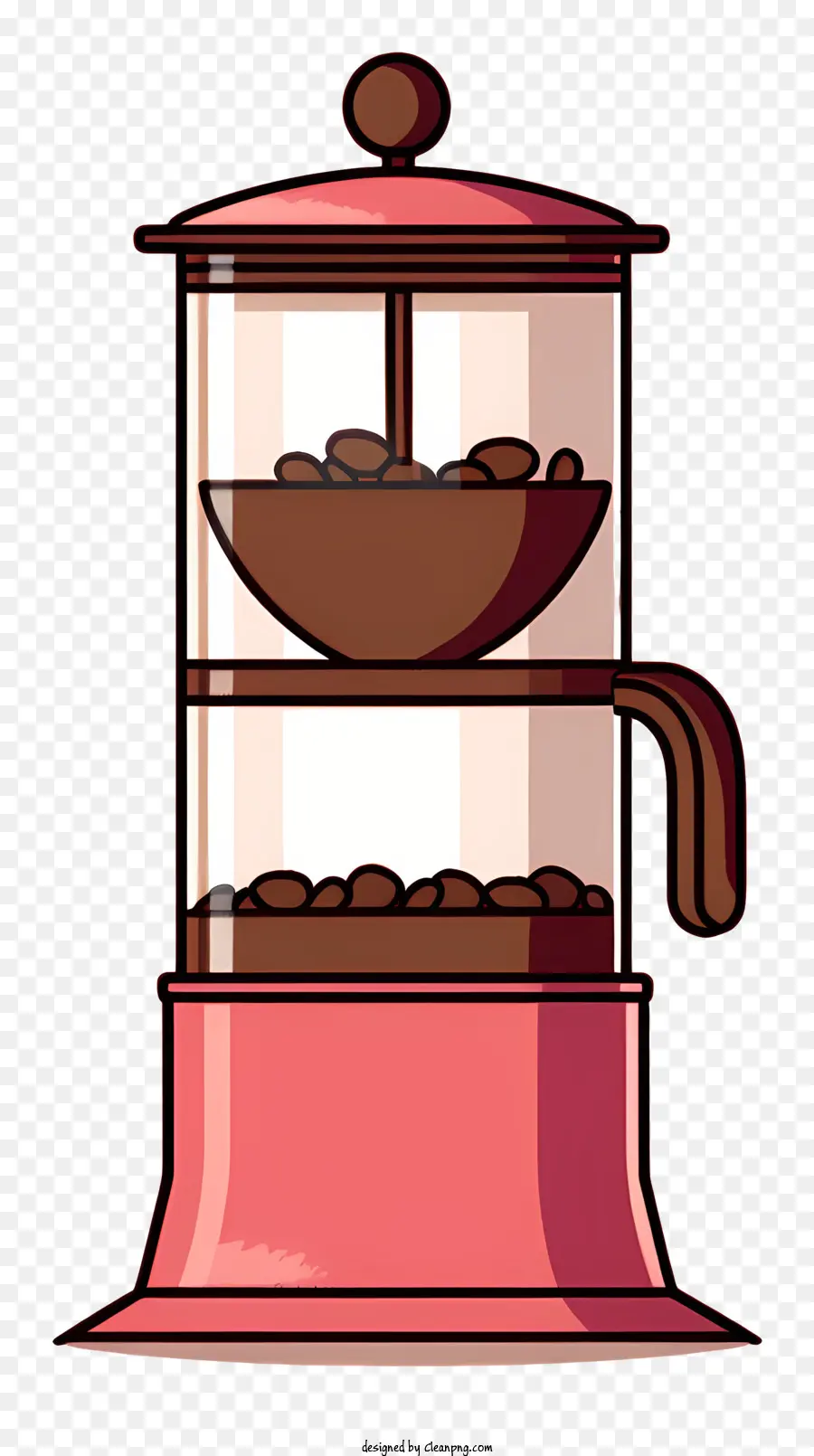 กาแฟผู้สร้าง，สีชมพู PNG