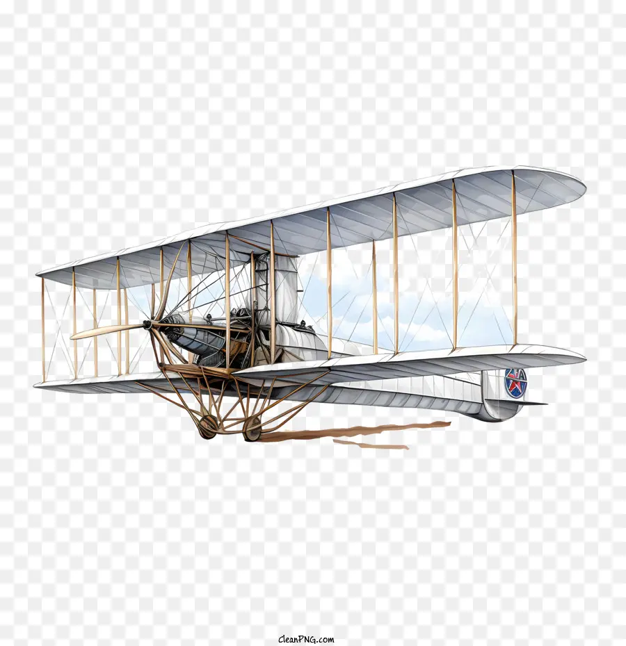 วันพี่น้องไรท์，Biplane วินเทจ PNG