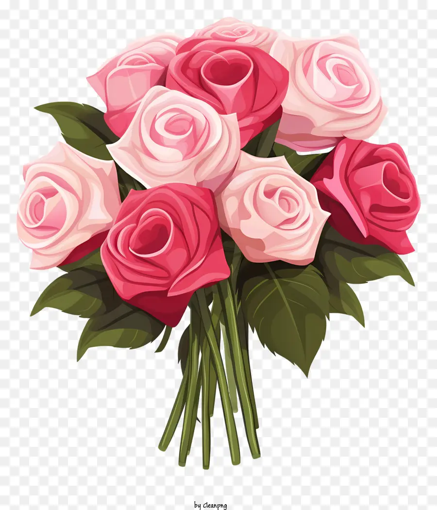 บดอกกุหลาบสีชมพู，ช่อดอกไม้ PNG