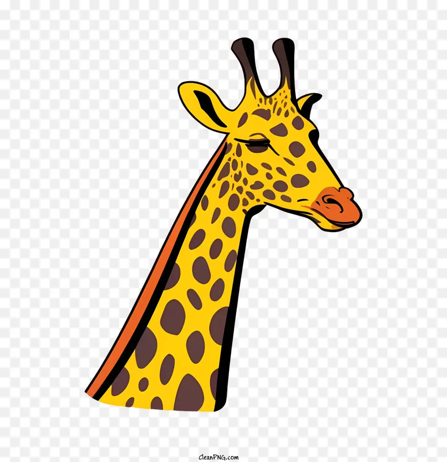 การ์ตูน Giraffa，ยีราฟ PNG