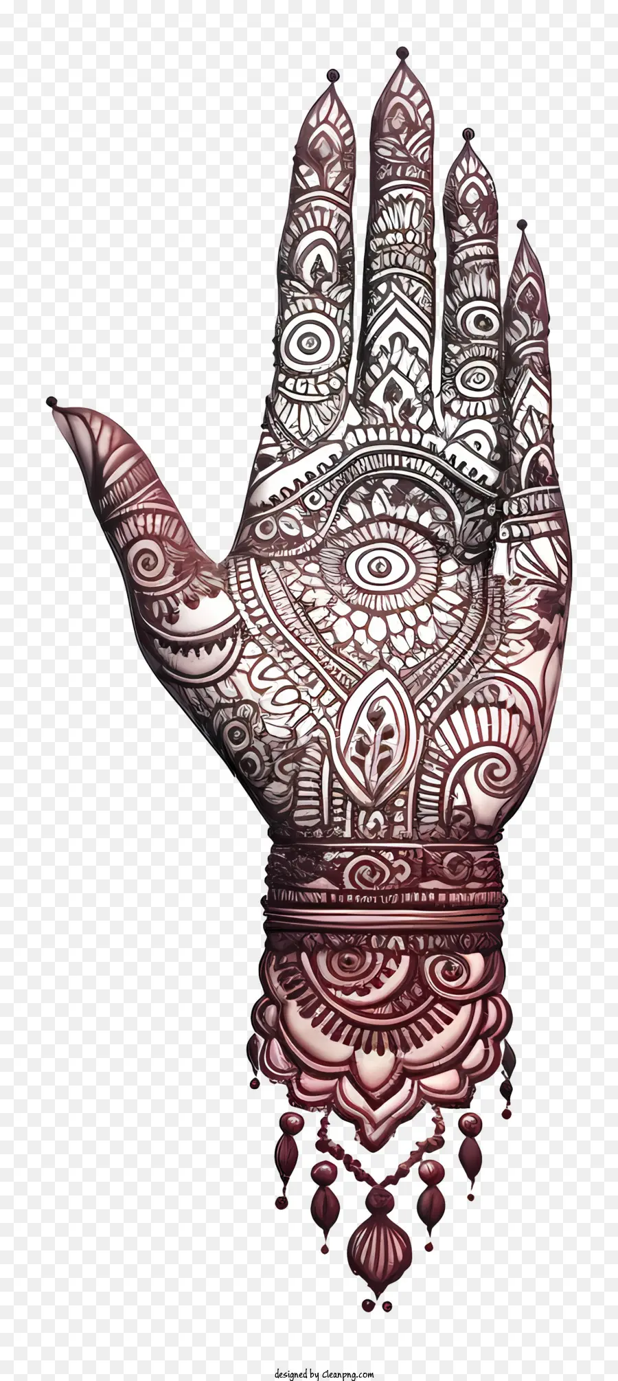 Mehndi，มือเฮนน่า PNG