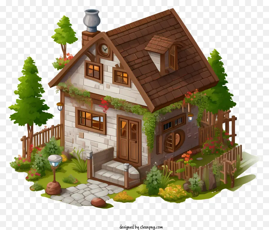 บ้านไม้เล็ก ๆ，หน้าระเบียง PNG