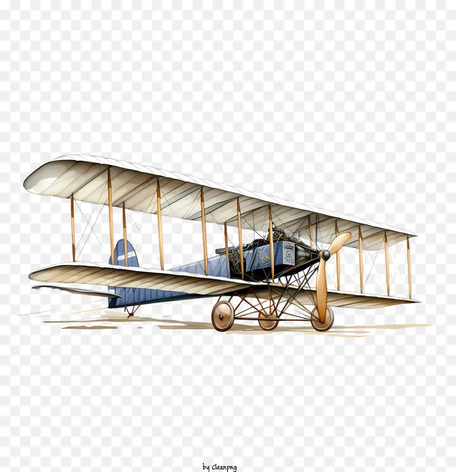 วันพี่น้องไรท์，Biplane วินเทจ PNG