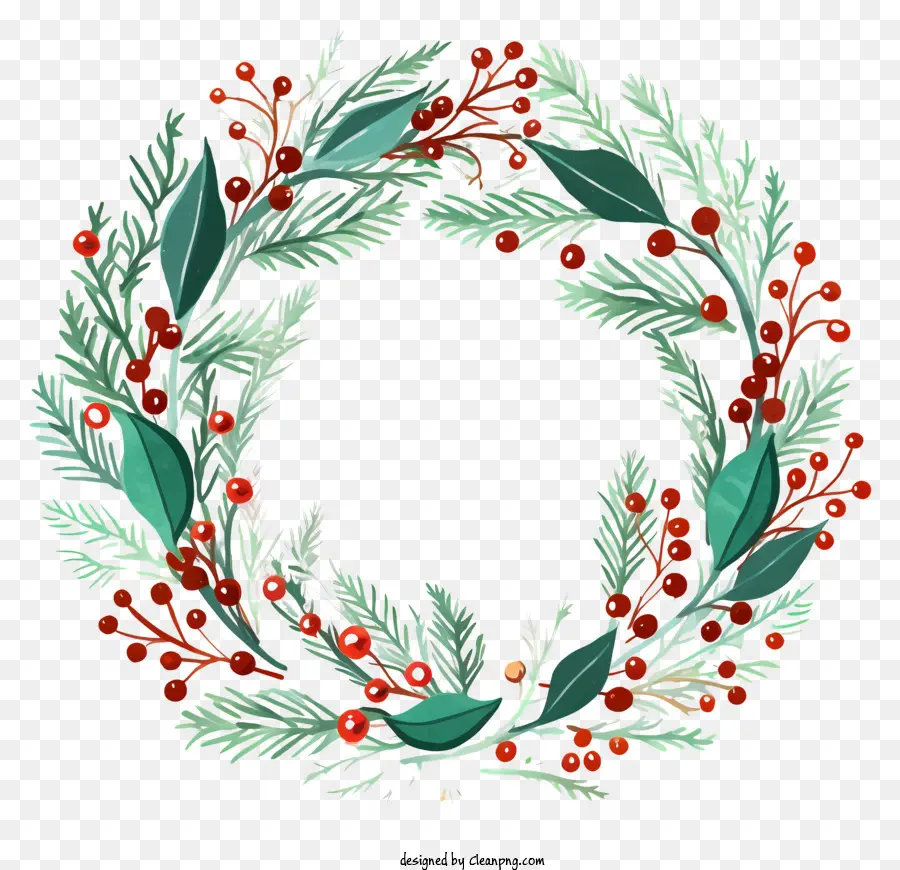 พวงหรีดสน，คริสมาสต์ Wreath PNG