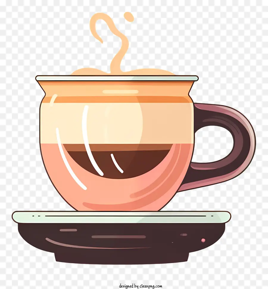 ถ้วยสีชมพู，กาแฟ PNG