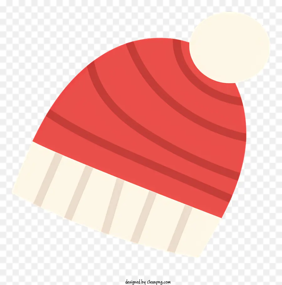 หมวกถักสีแดง，ผิวขาวหัวปากกา PNG