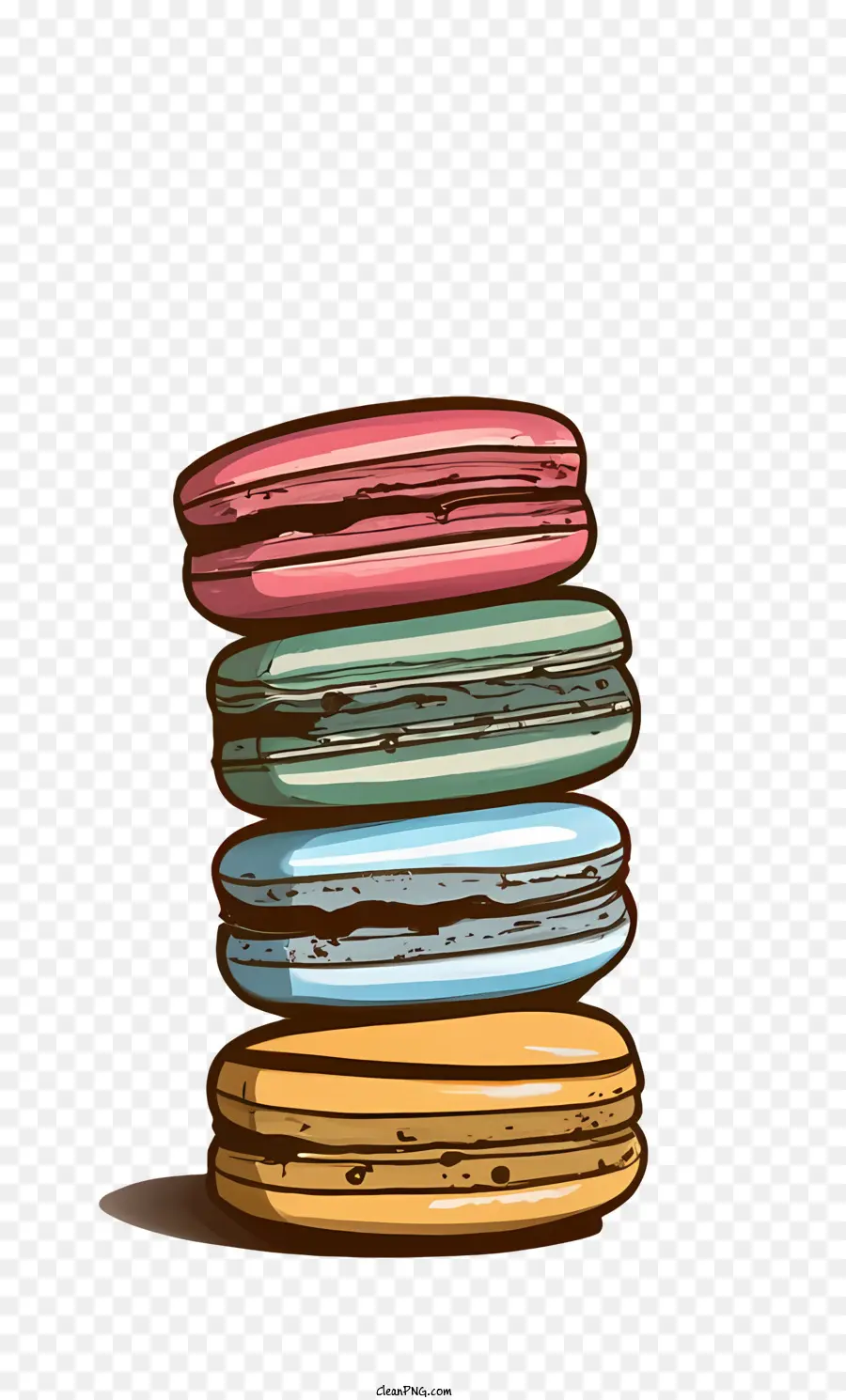 มาการูน，Macarons สีสันสดใส PNG