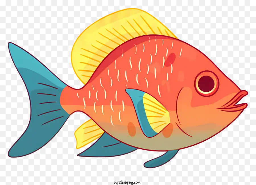 ปลา Illustration，ปลาที่มีสีสรร PNG