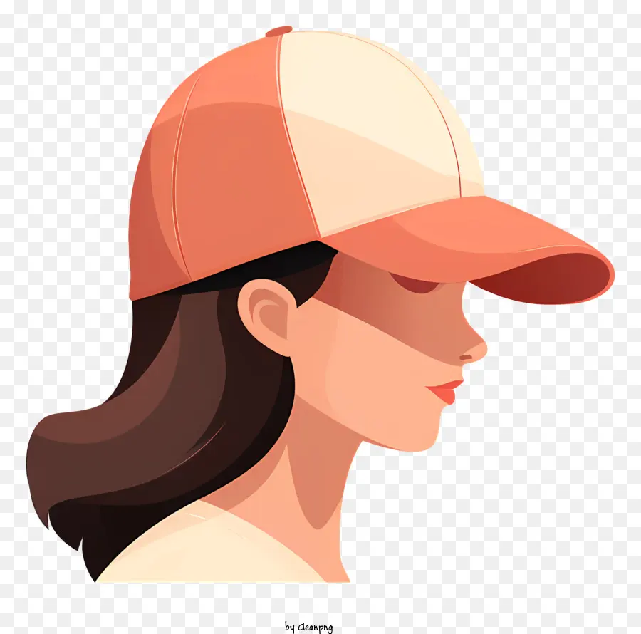 ผู้หญิง，สวมหมวกเบสบอล PNG