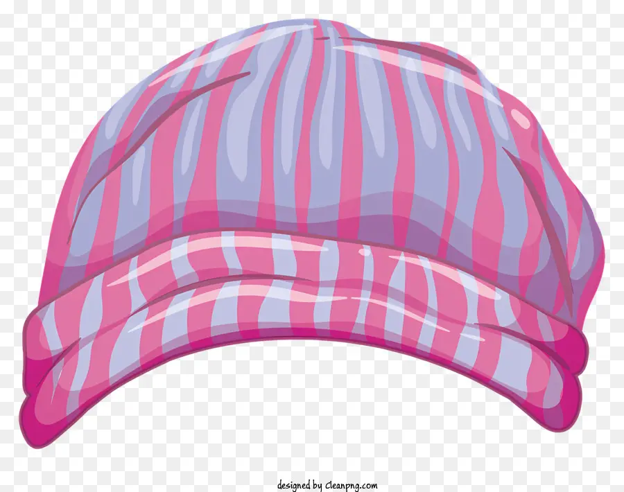 หมวกลายสีชมพูและสีขาว，Brimmed หมวก PNG