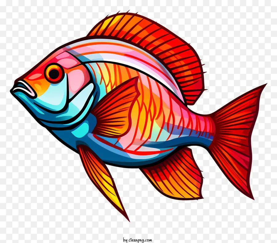 ปลาที่มีสีสรร，ปลาแบบไดนามิก PNG