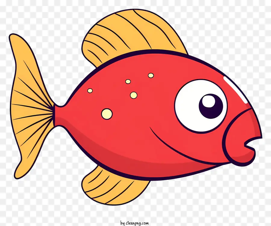 แดงปลา，ดวงตาขนาดใหญ่ PNG