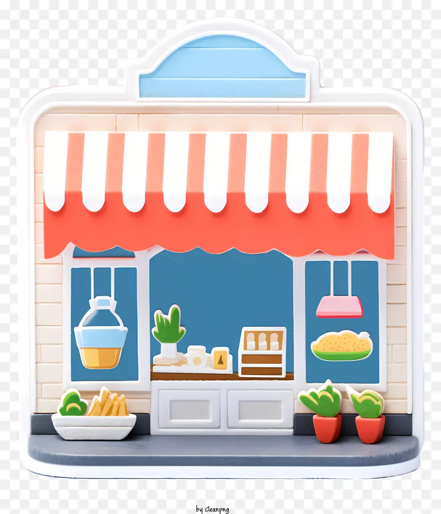 ร้านอบ，หน้าร้านพร้อมกันสาด PNG