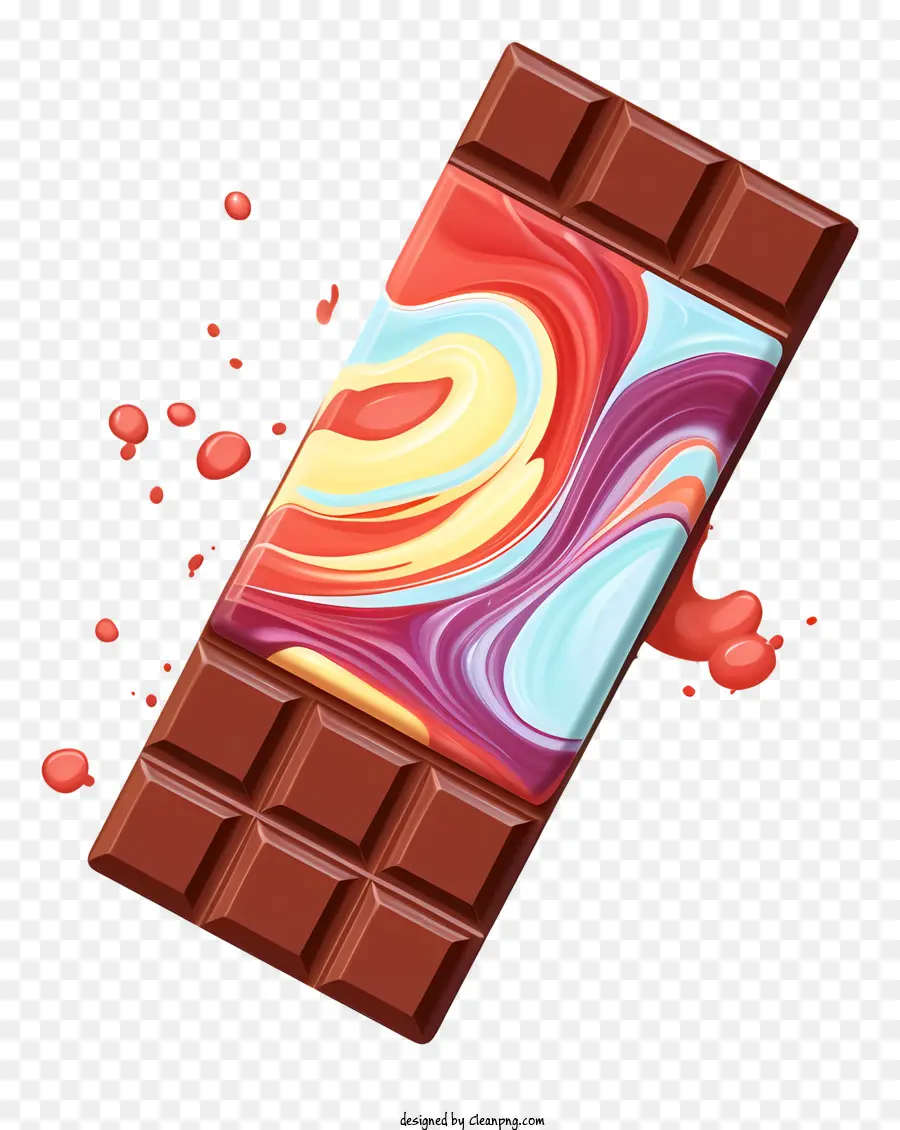 ช็อคโกแลตด้วยสี，สีสช็อคโกแลต PNG