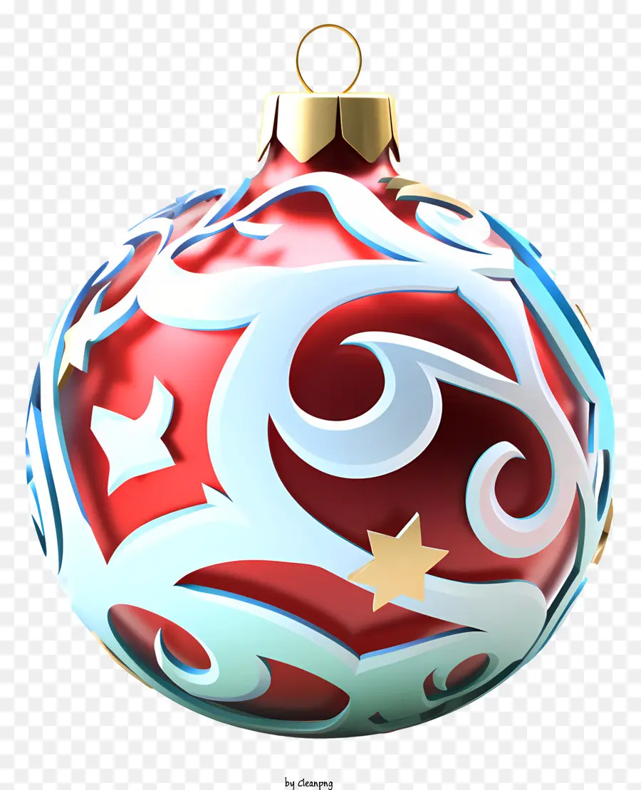 คริสมาสต์ Ornament，ลูกบอลสีแดงและน้ำเงิน PNG