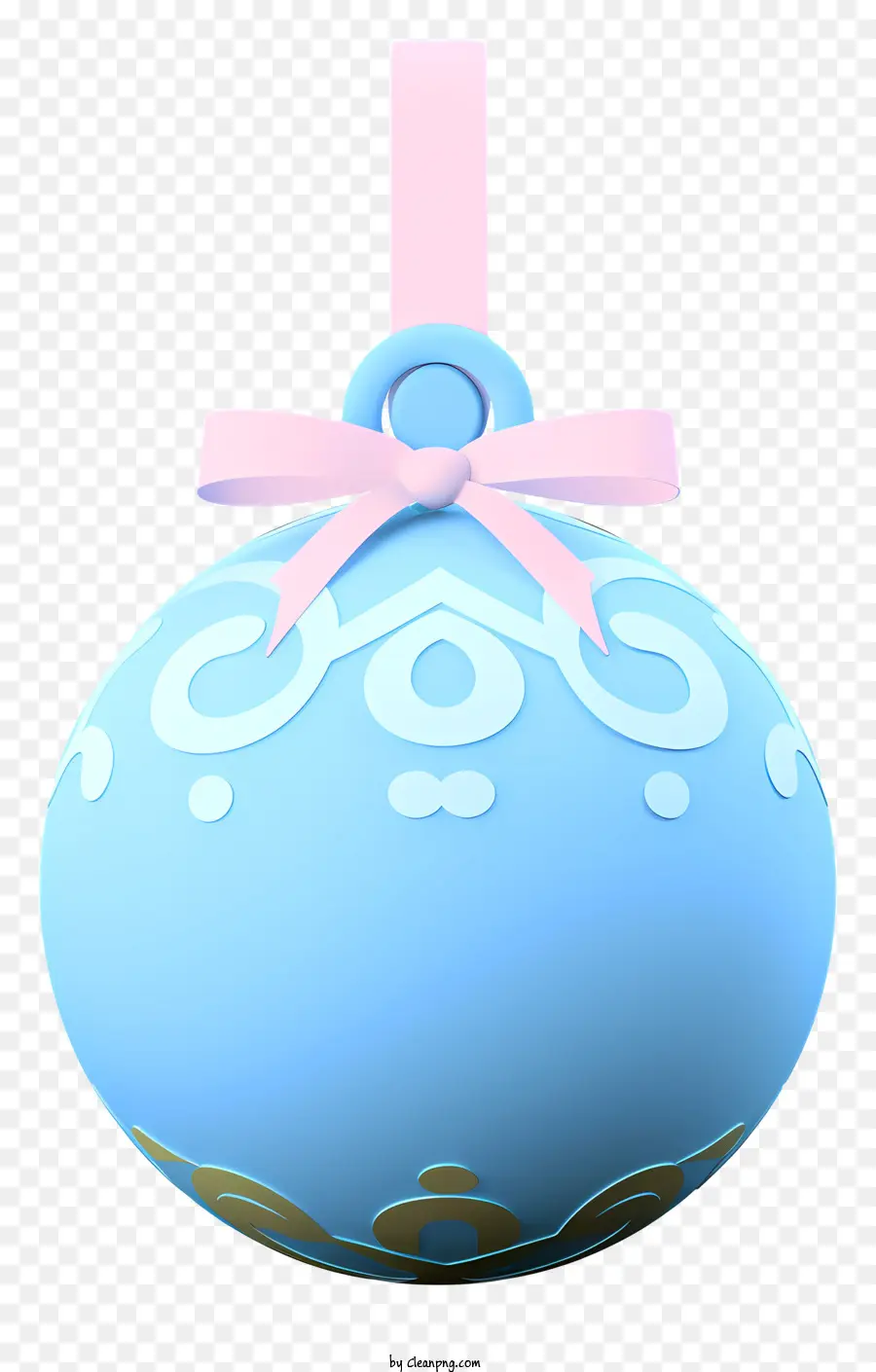 สีน้ำเงิน Ornament，โบว์สีชมพู PNG