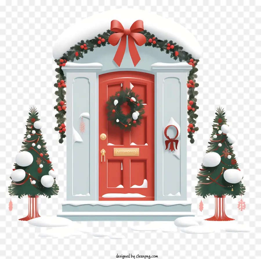 คริสมาสต์ที่เกิดเหตุ，ประตูสีแดง PNG